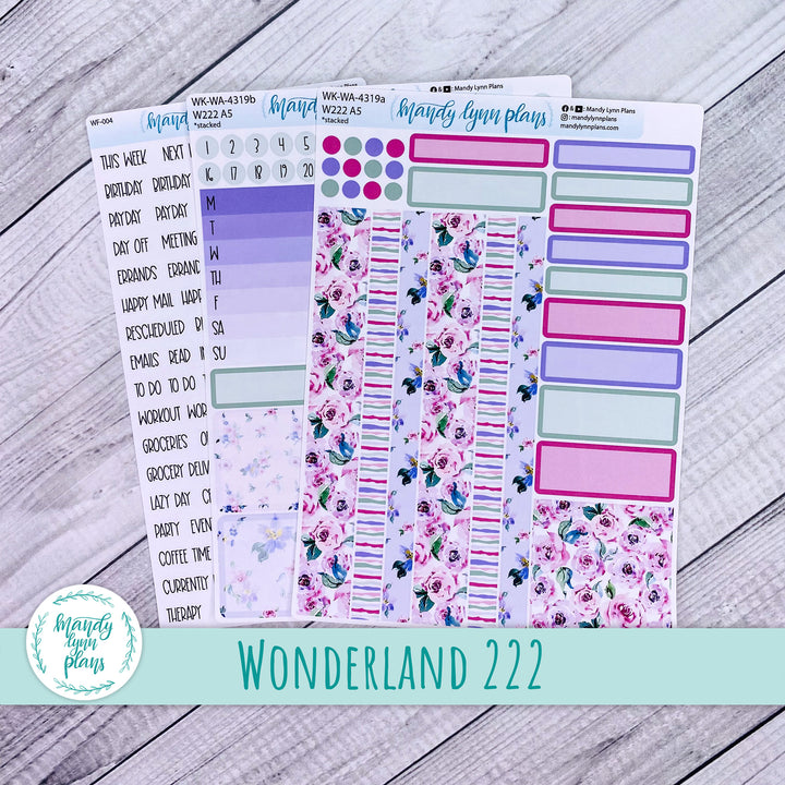 Wonderland 222 Weekly Kit || Watercolor Blooms || 319