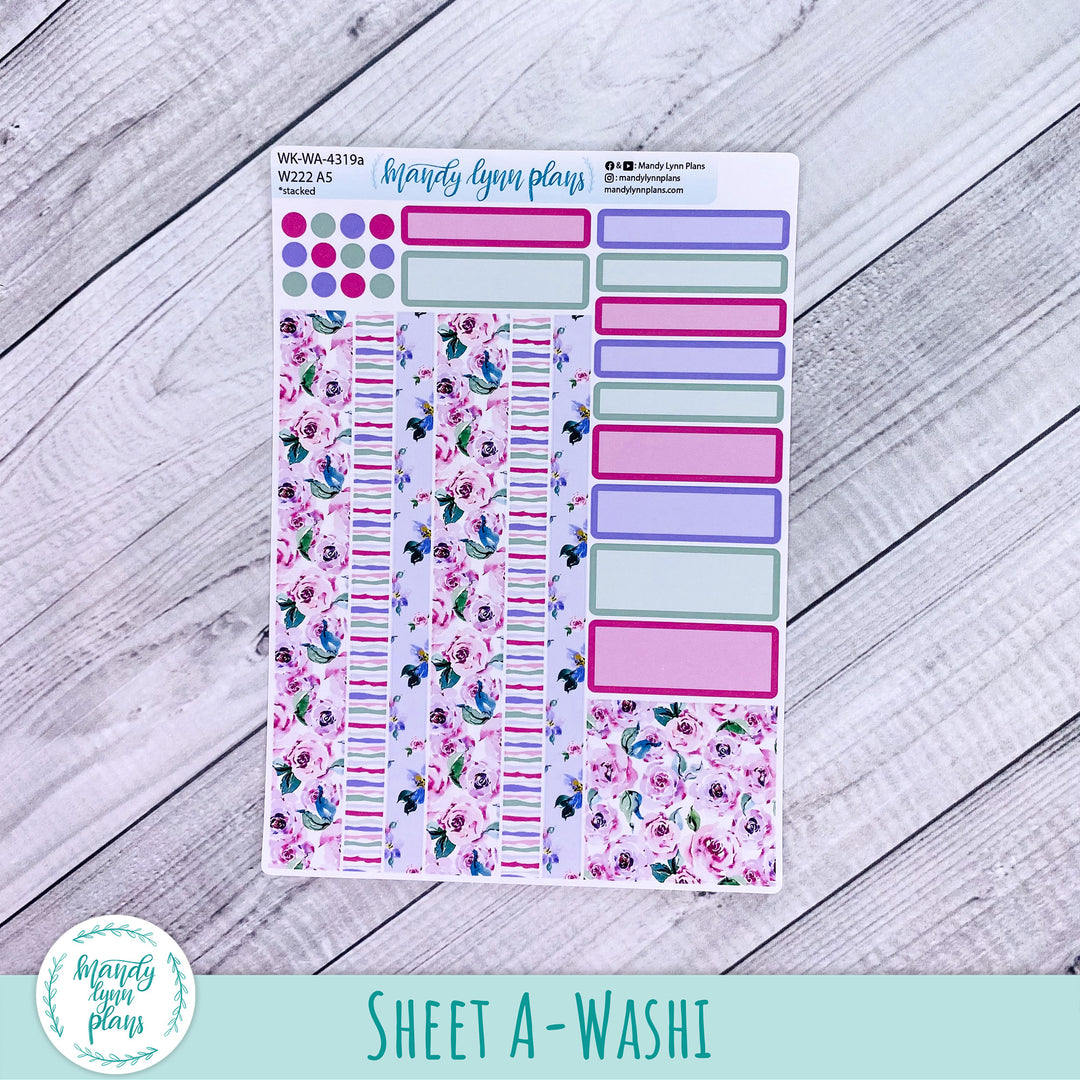 Wonderland 222 Weekly Kit || Watercolor Blooms || 319