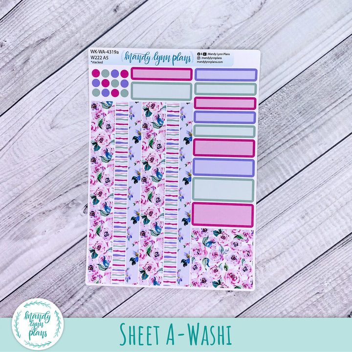 Wonderland 222 Weekly Kit || Watercolor Blooms || 319