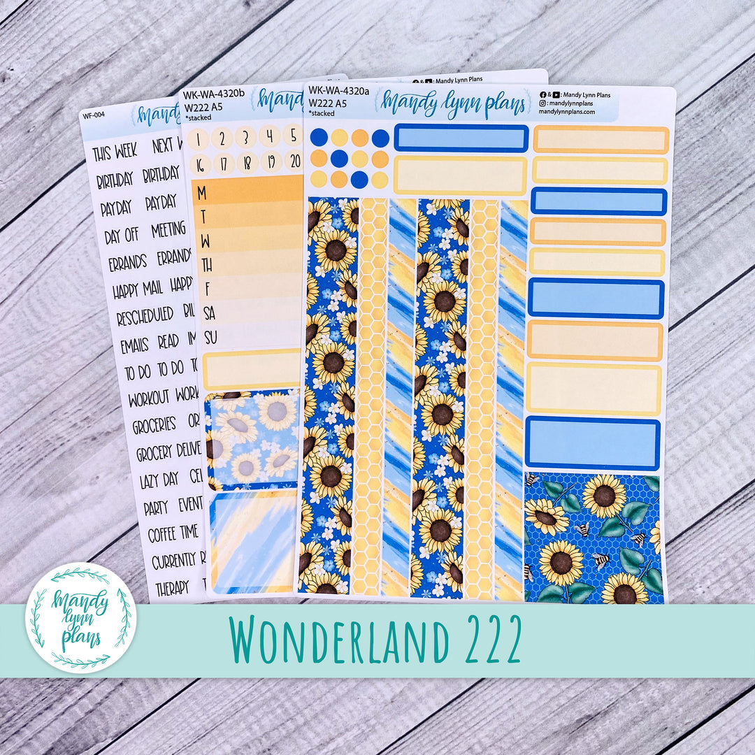 Wonderland 222 Weekly Kit || Buzzing Sunflowers || 320