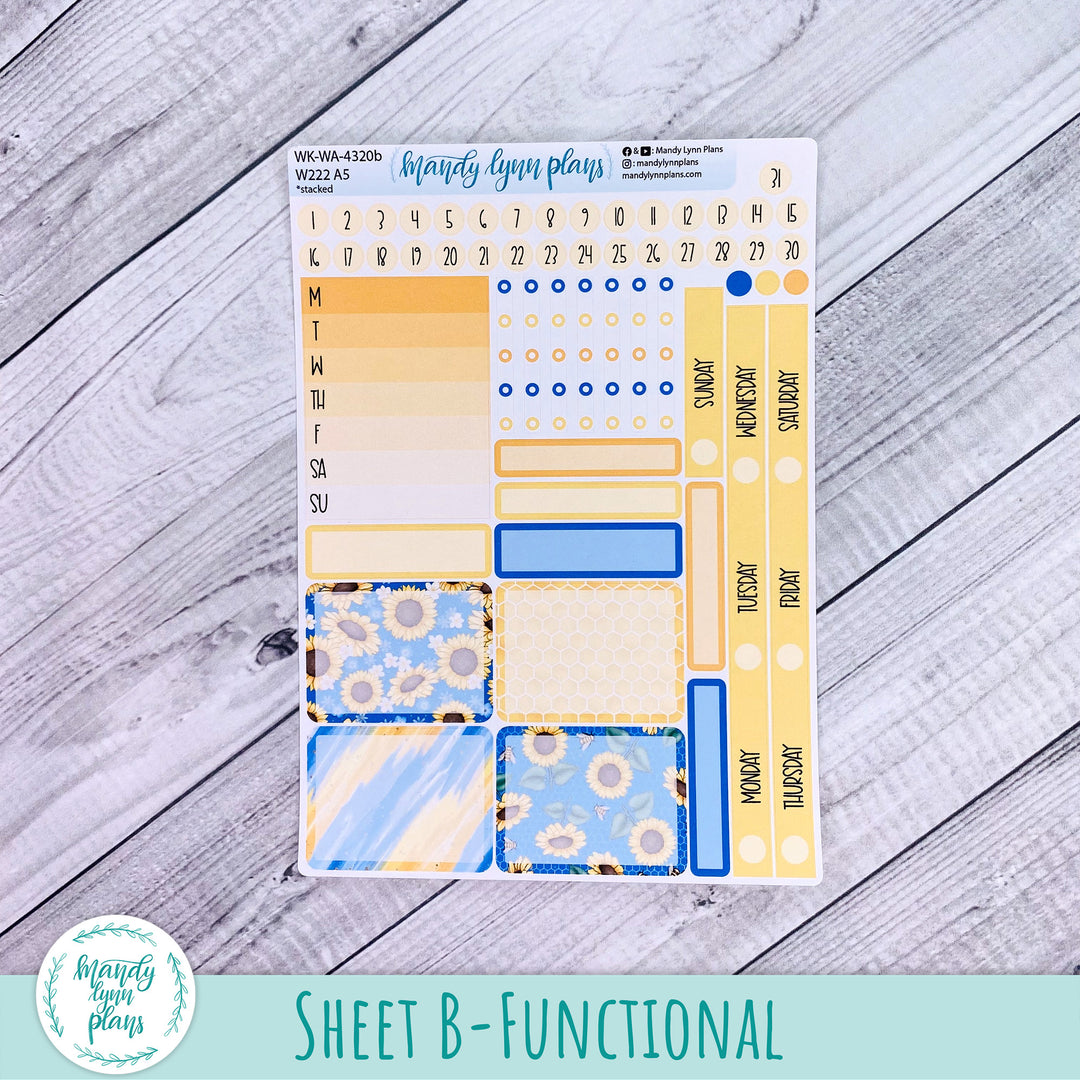 Wonderland 222 Weekly Kit || Buzzing Sunflowers || 320