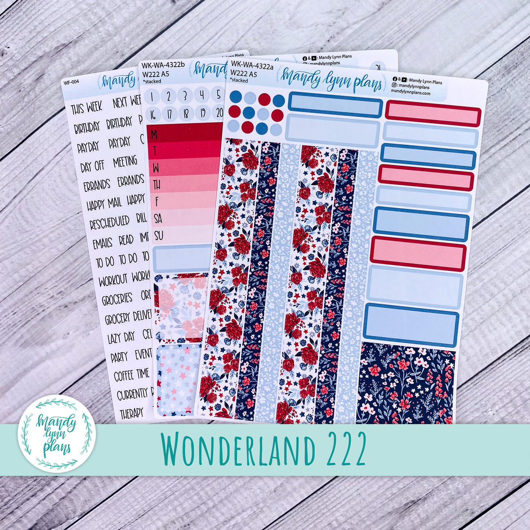 Wonderland 222 Weekly Kit || Liberty Floral || 322