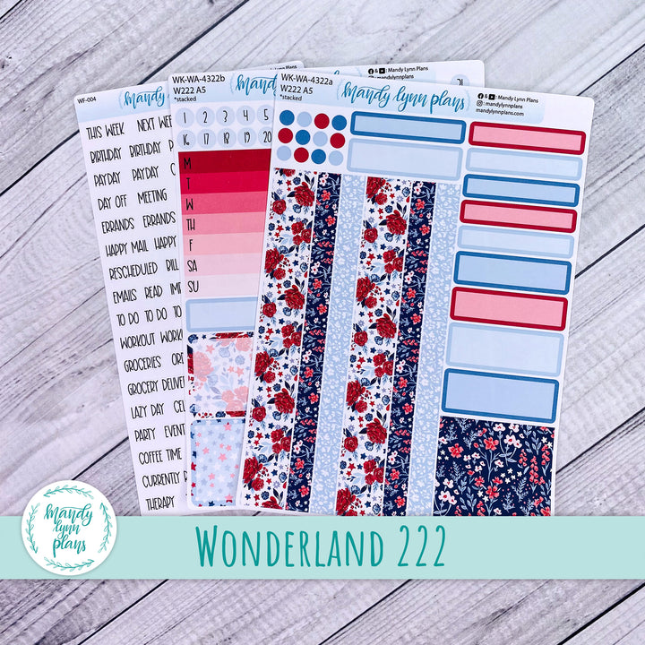 Wonderland 222 Weekly Kit || Liberty Floral || 322