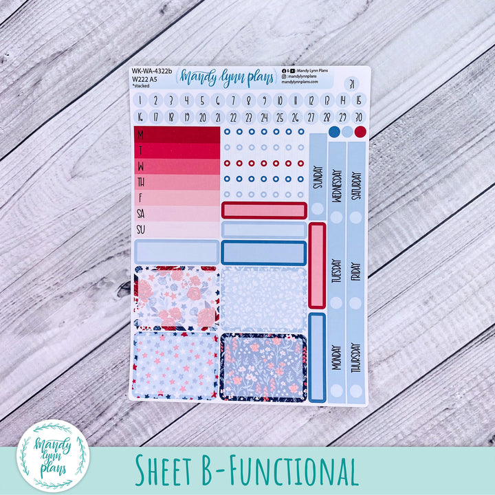 Wonderland 222 Weekly Kit || Liberty Floral || 322