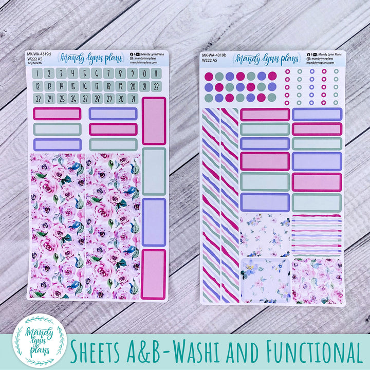 2025 Any Month Wonderland 222 Monthly Kit || Watercolor Blooms || 319