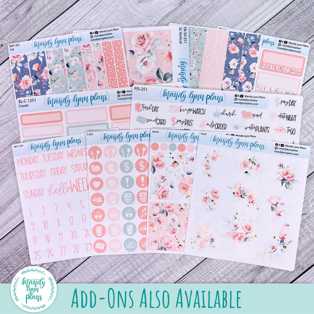 Hobonichi Weeks February 2024 Monthly Kit || Pink Garden || MK-W-2251