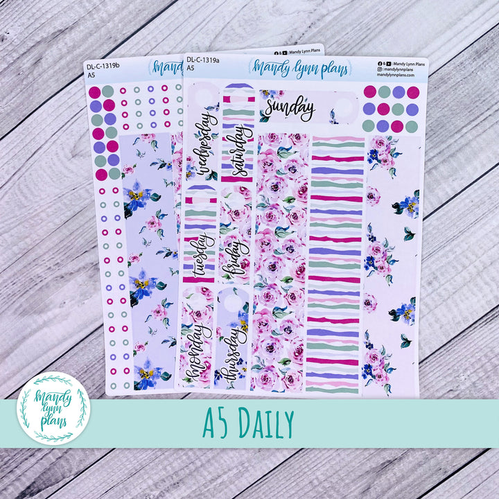 A5 Daily Kit || Watercolor Blooms || DL-C-1319