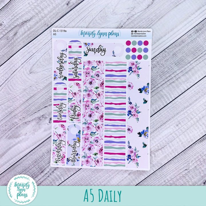 A5 Daily Kit || Watercolor Blooms || DL-C-1319