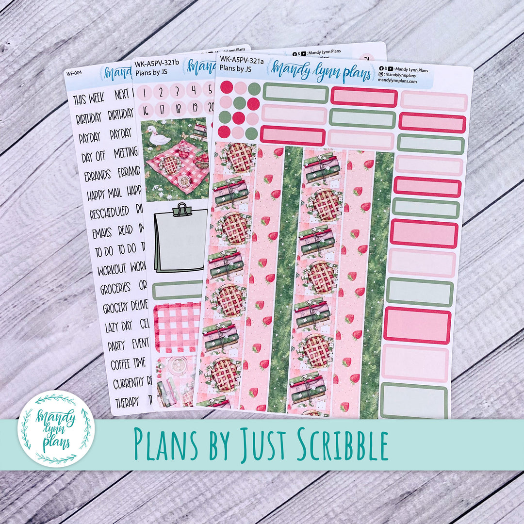 A5 Plans by Just Scribble Weekly Kit || Sweet Berries || 321