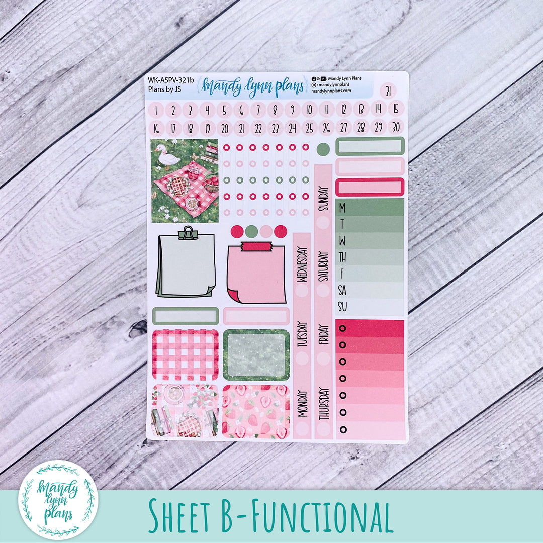 A5 Plans by Just Scribble Weekly Kit || Sweet Berries || 321