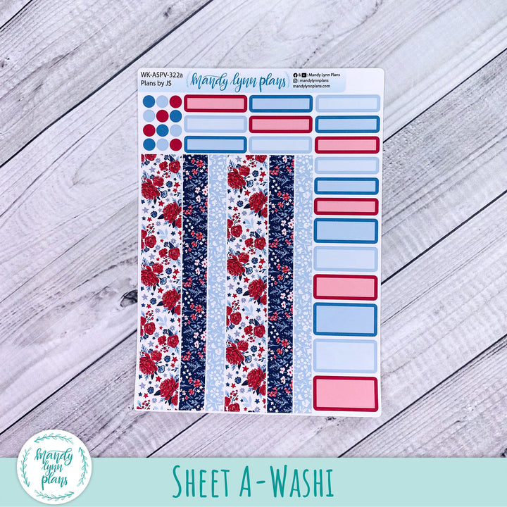 A5 Plans by Just Scribble Weekly Kit || Liberty Floral || 322