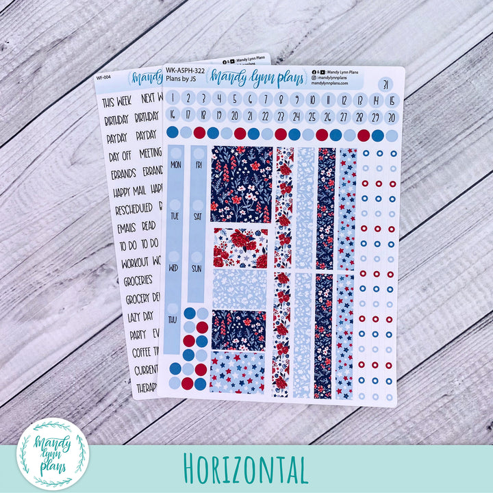 A5 Plans by Just Scribble Weekly Kit || Liberty Floral || 322