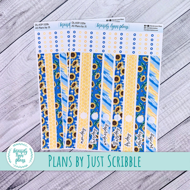 A5 Plans by Just Scribble Daily Kit || Buzzing Sunflowers || DL-A5P-320