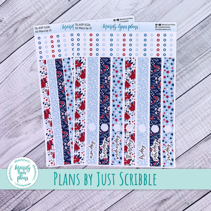 A5 Plans by Just Scribble Daily Kit || Liberty Floral || DL-A5P-322