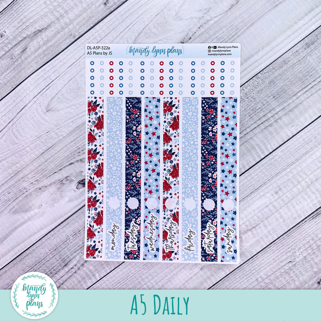 A5 Plans by Just Scribble Daily Kit || Liberty Floral || DL-A5P-322