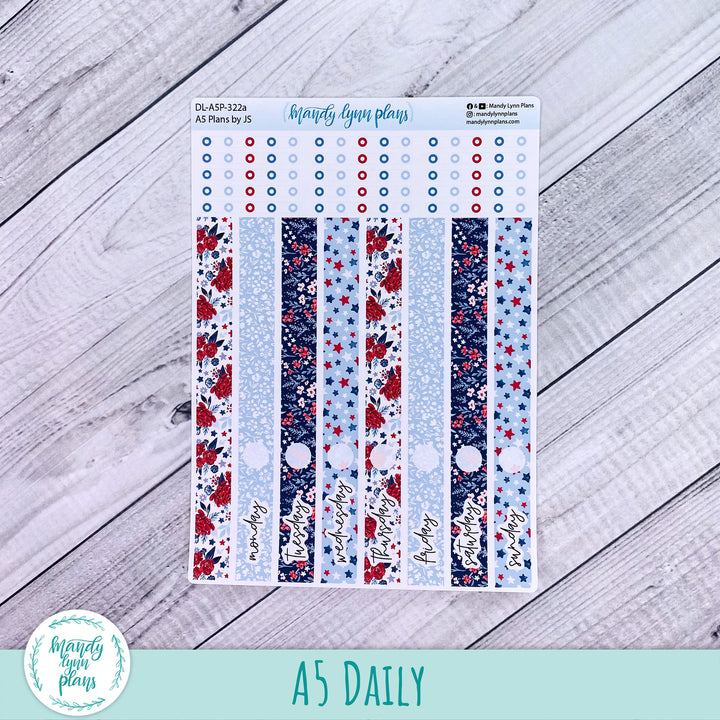 A5 Plans by Just Scribble Daily Kit || Liberty Floral || DL-A5P-322