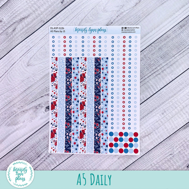 A5 Plans by Just Scribble Daily Kit || Liberty Floral || DL-A5P-322