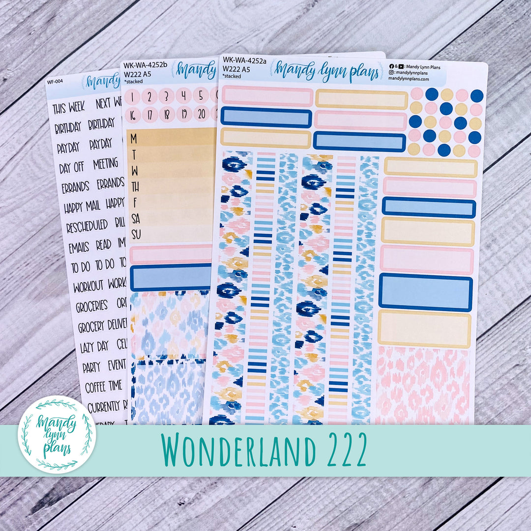 Wonderland 222 Weekly Kit || Leopard Print || 252