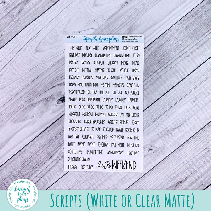A5, B6, N1 & N2 Common Planner Weekly Kit || Ornate Owls || 254
