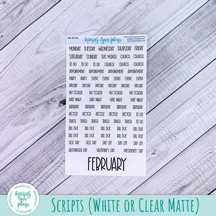 February 2024 Common Planner Monthly Kit || Pink Garden || 251