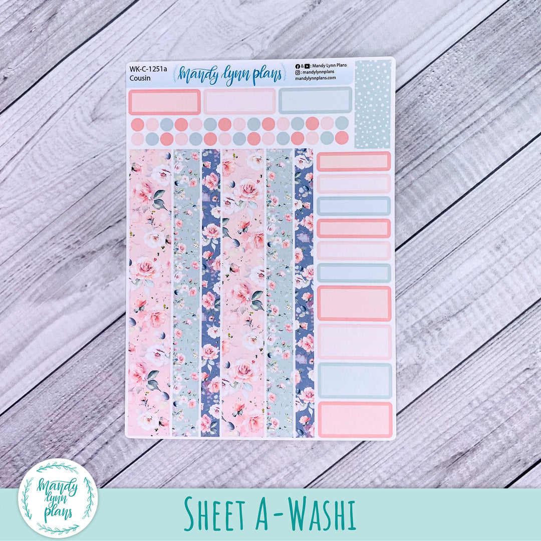Hobonichi Cousin Weekly Kit || Pink Garden || WK-C-1251