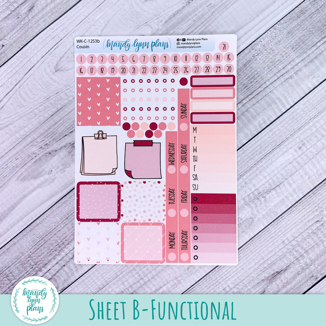 Hobonichi Cousin Weekly Kit || With Love || WK-C-1253