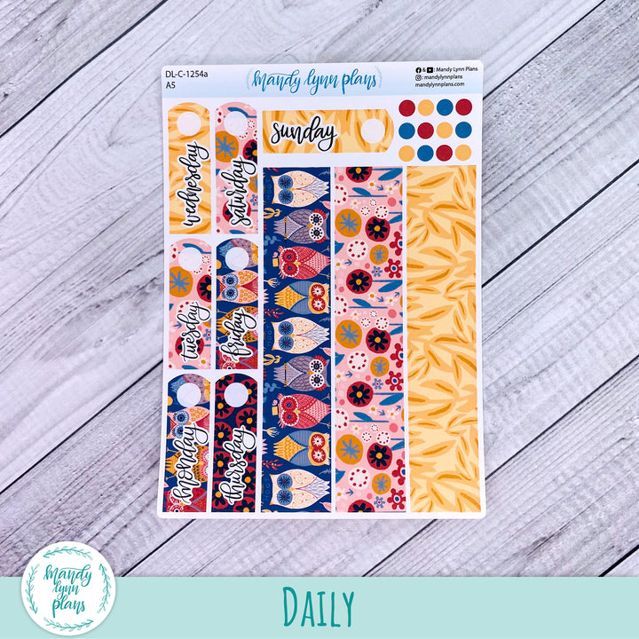 A5 Daily Kit || Ornate Owls || DL-C-1254