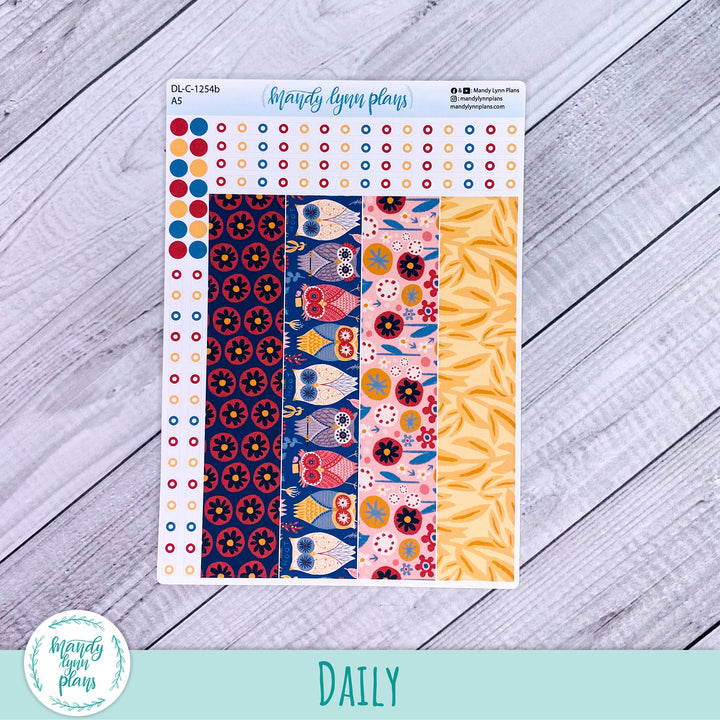A5 Daily Kit || Ornate Owls || DL-C-1254