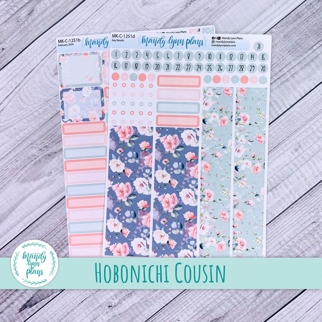 Any Month Hobonichi Cousin Monthly Kit || Pink Garden || MK-C-1251