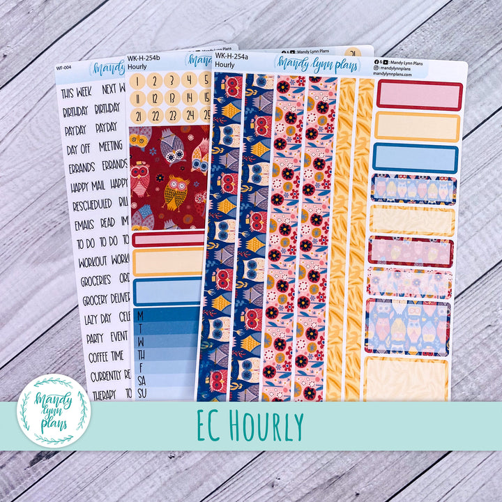 EC Hourly Weekly Kit || Ornate Owls || WK-H-254