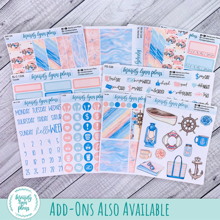 A5 Plans by Just Scribble Daily Kit || Lake Life || DL-A5P-326