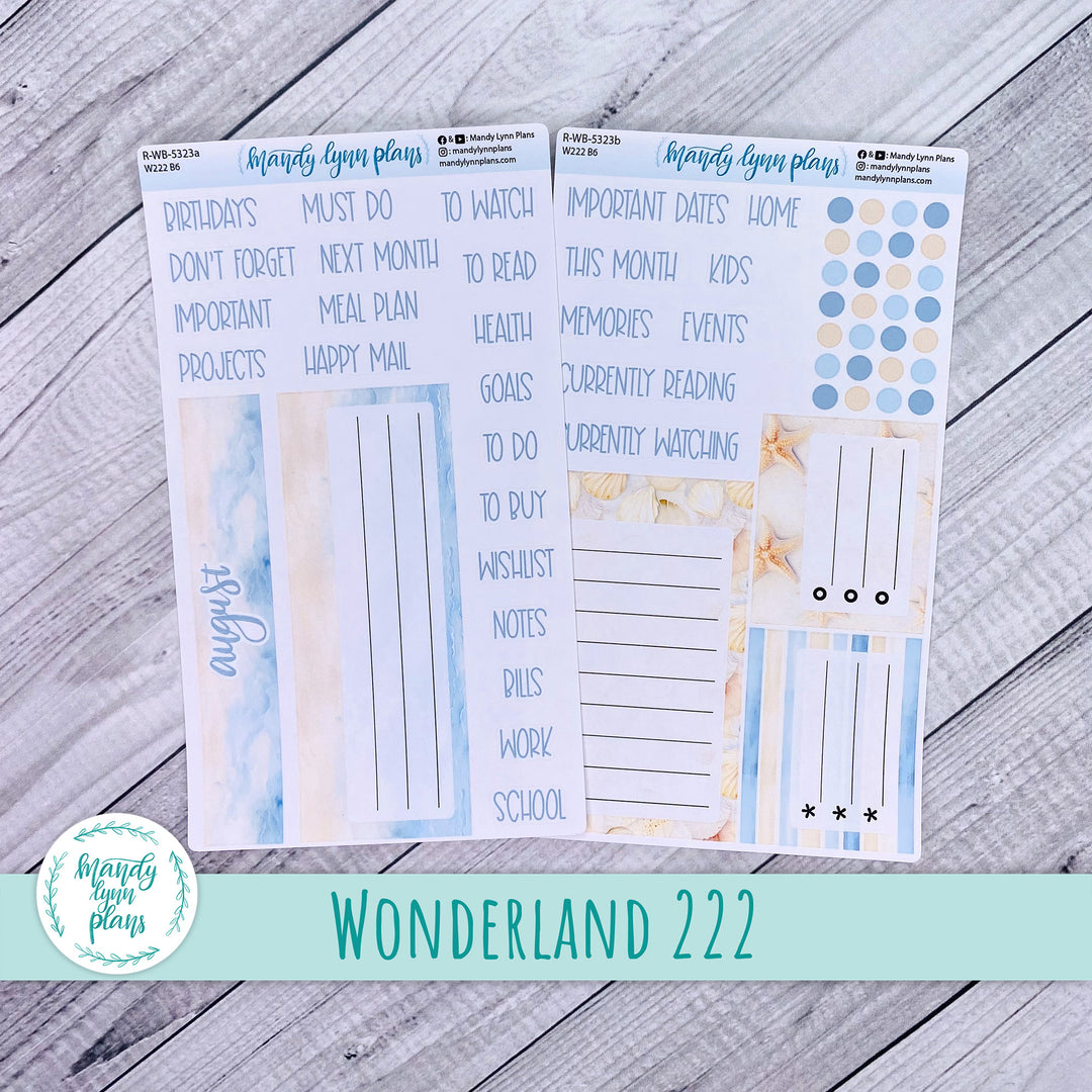 August 2025 Wonderland 222 Dashboard || Ocean Lover || 323