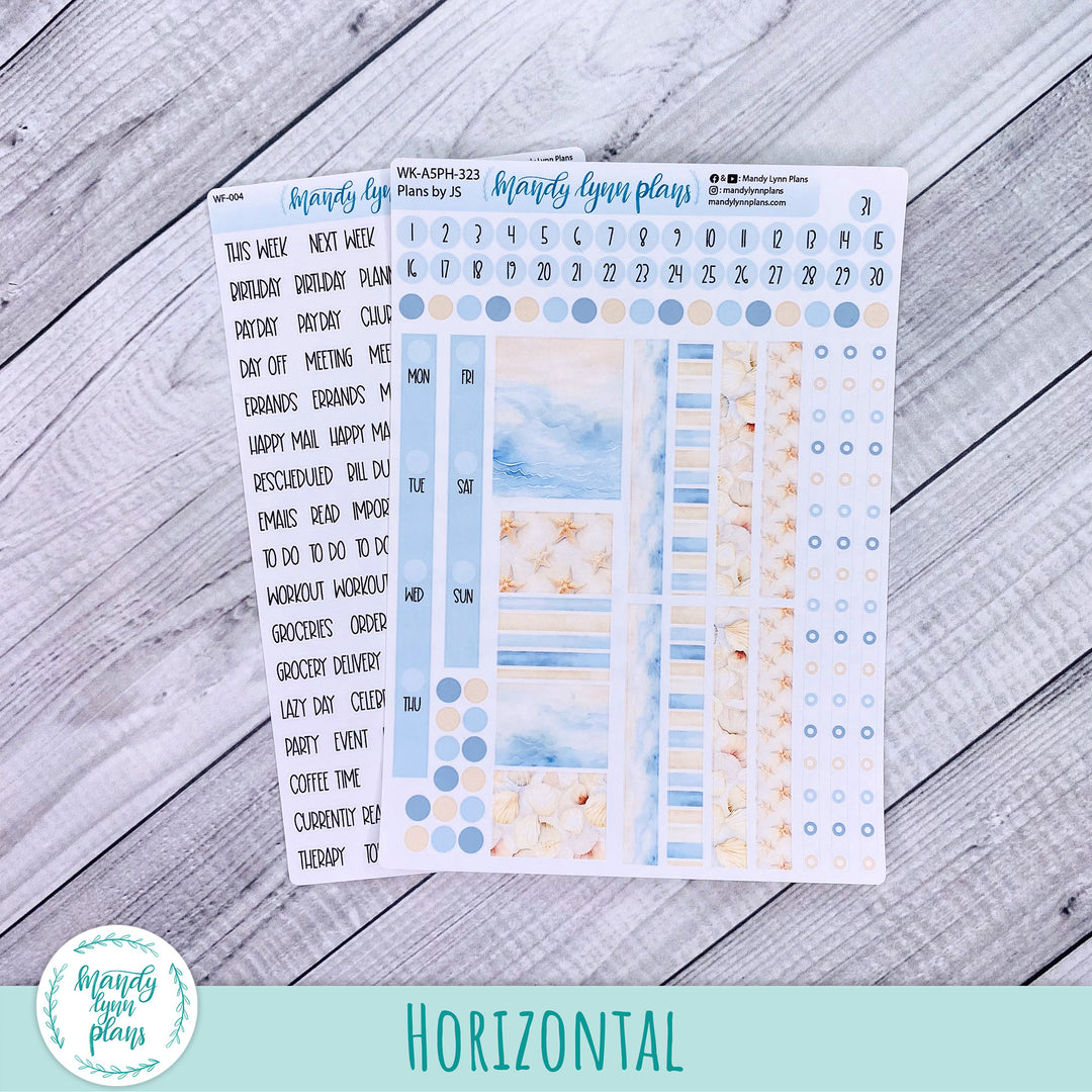 A5 Plans by Just Scribble Weekly Kit || Ocean Lover || 323