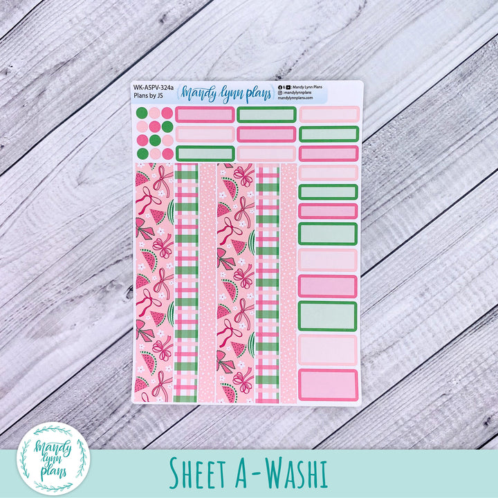 A5 Plans by Just Scribble Weekly Kit || Watermelons || 324