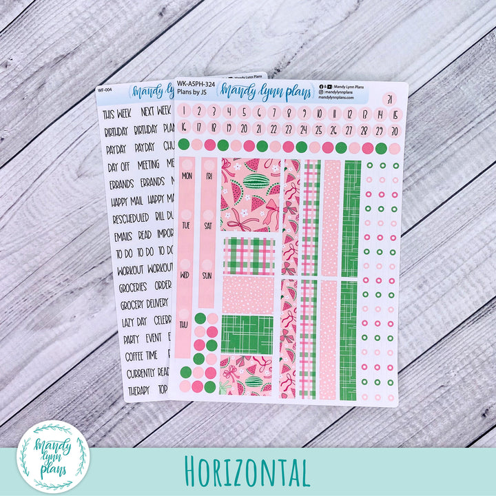 A5 Plans by Just Scribble Weekly Kit || Watermelons || 324
