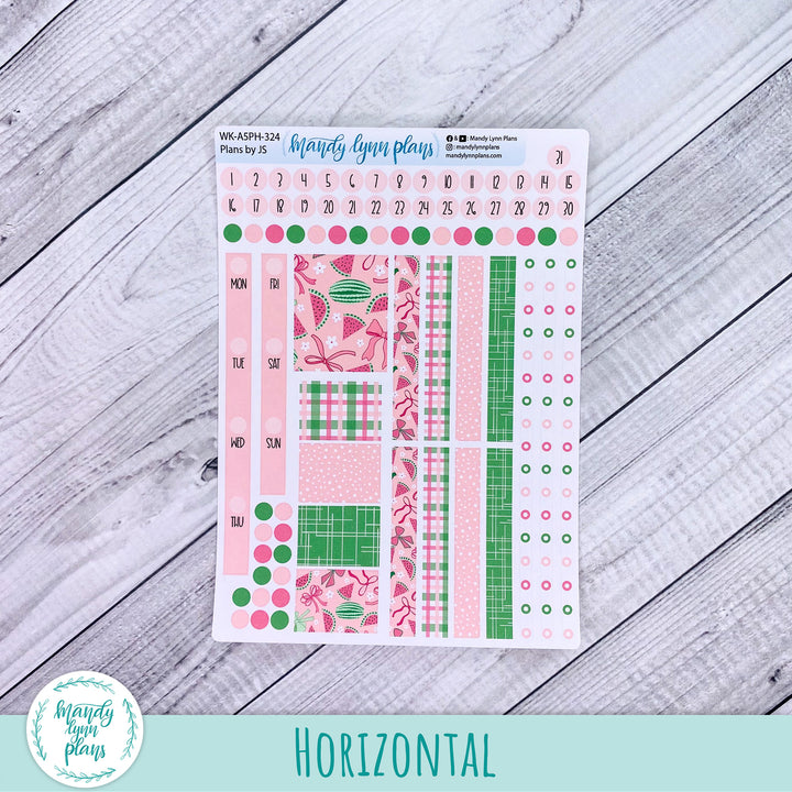 A5 Plans by Just Scribble Weekly Kit || Watermelons || 324