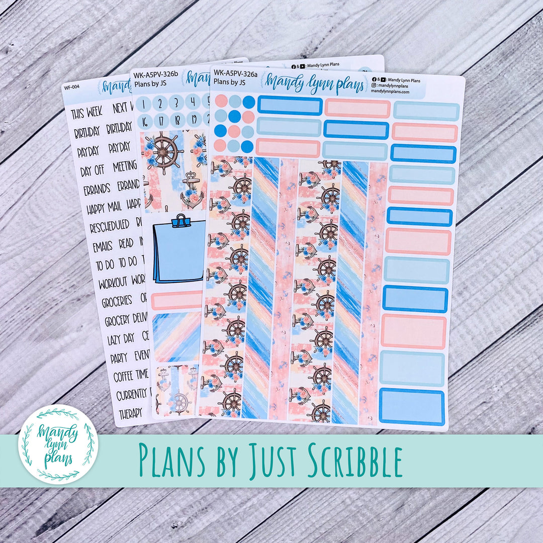 A5 Plans by Just Scribble Weekly Kit || Lake Life || 326