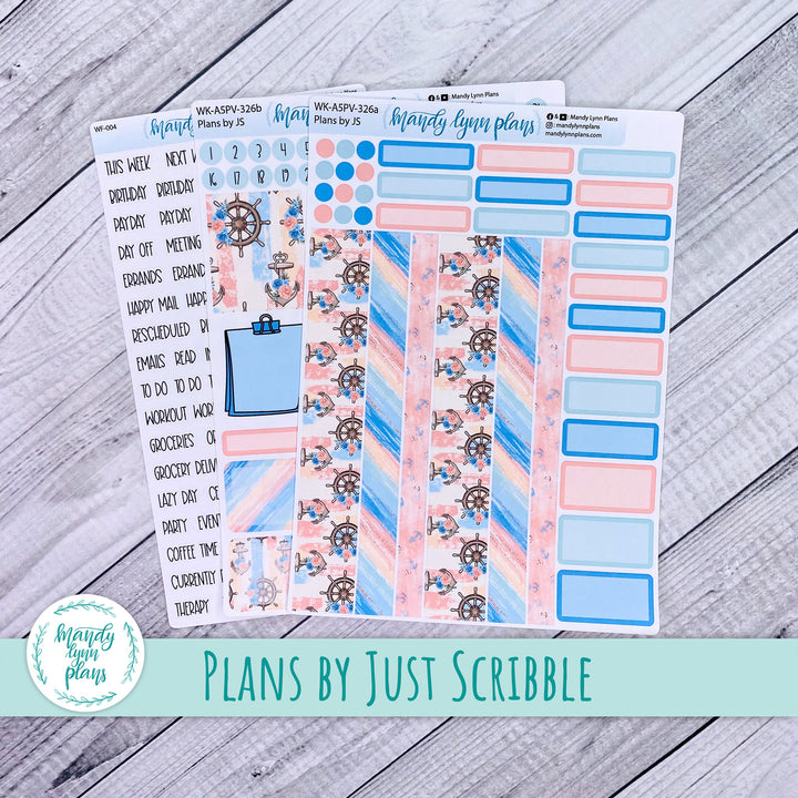 A5 Plans by Just Scribble Weekly Kit || Lake Life || 326