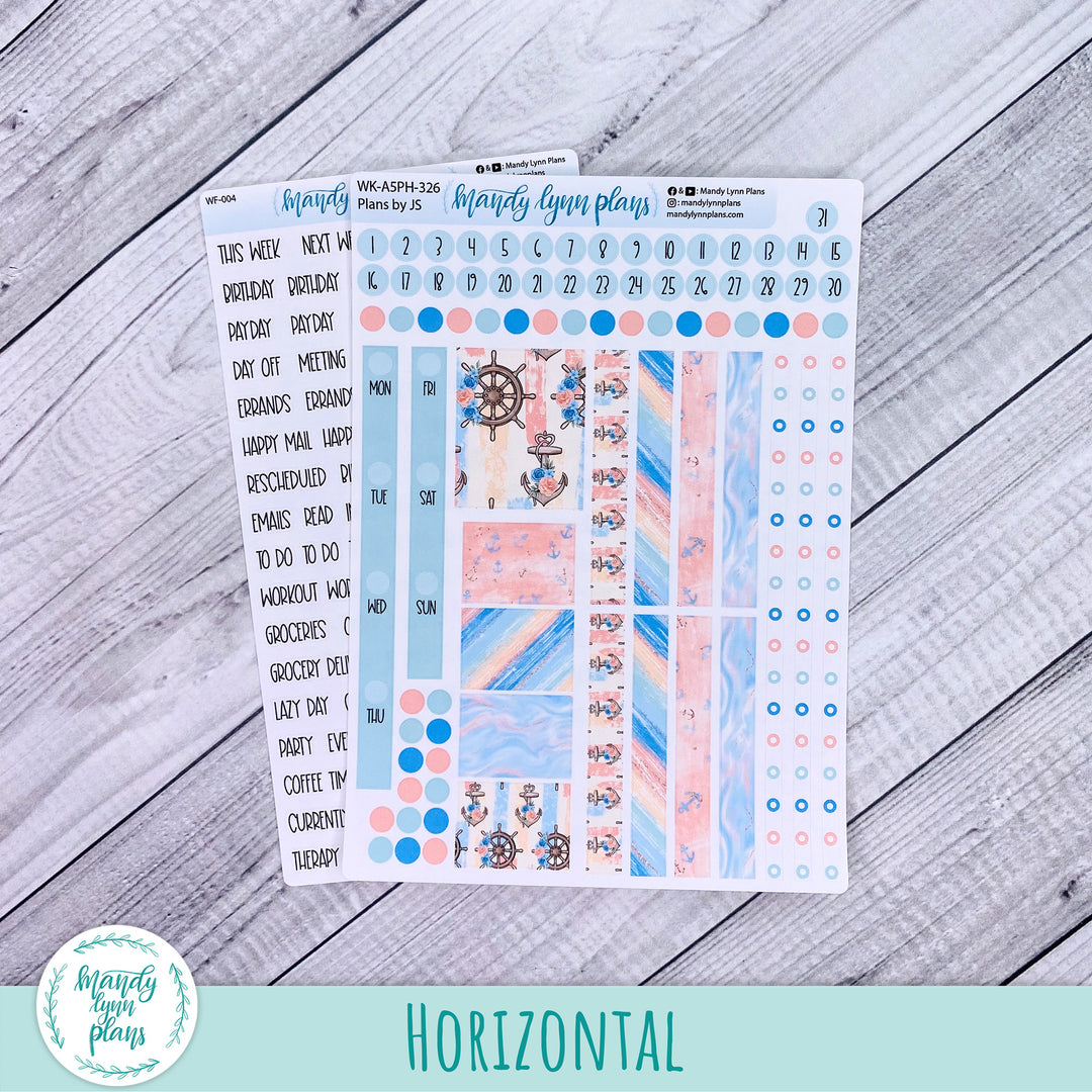 A5 Plans by Just Scribble Weekly Kit || Lake Life || 326