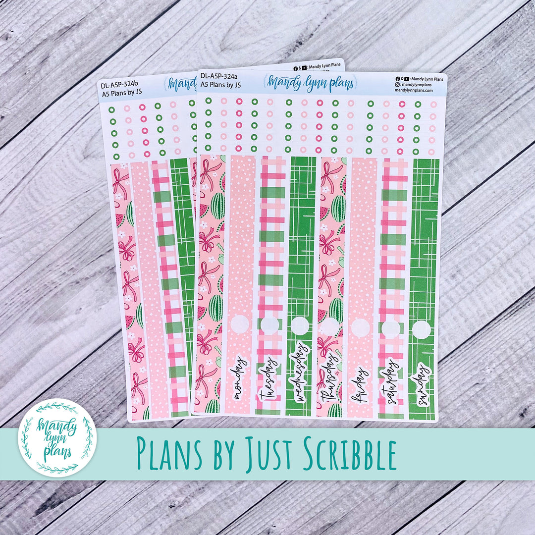 A5 Plans by Just Scribble Daily Kit || Watermelons || DL-A5P-324