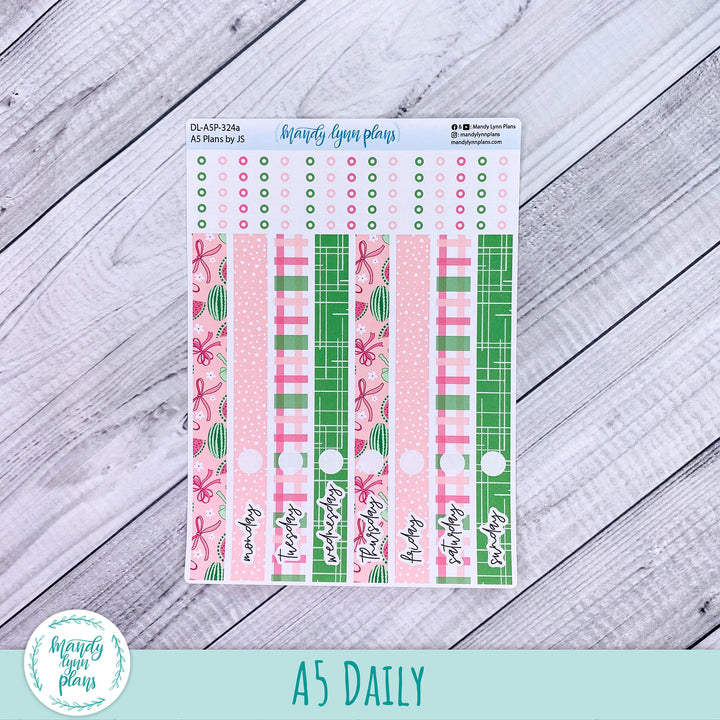 A5 Plans by Just Scribble Daily Kit || Watermelons || DL-A5P-324