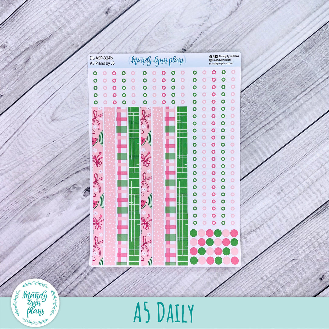 A5 Plans by Just Scribble Daily Kit || Watermelons || DL-A5P-324