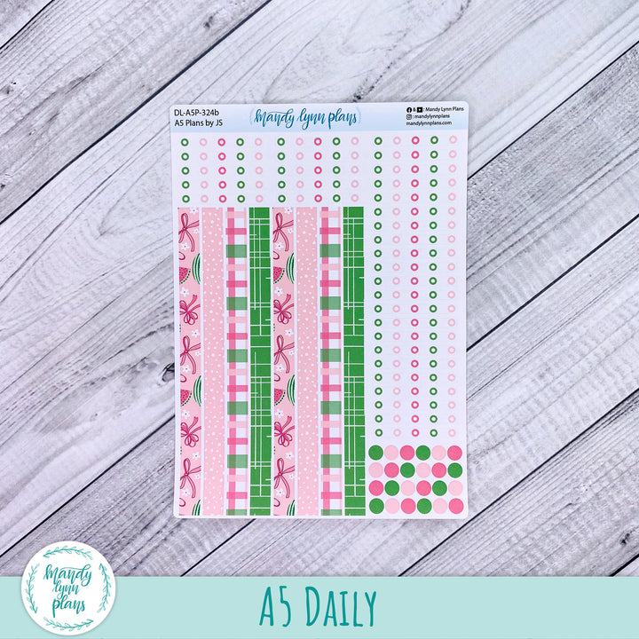 A5 Plans by Just Scribble Daily Kit || Watermelons || DL-A5P-324
