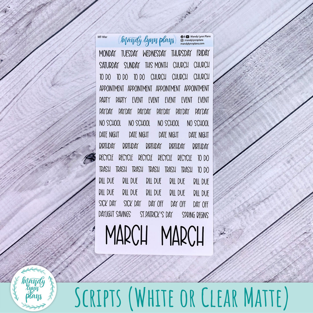 EC A5 March Monthly Kit || Peach and Blue Watercolor || MK-EC5-258