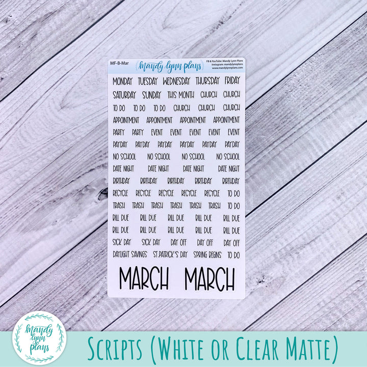March 2024 Common Planner Monthly Kit || Spring Floral || 255
