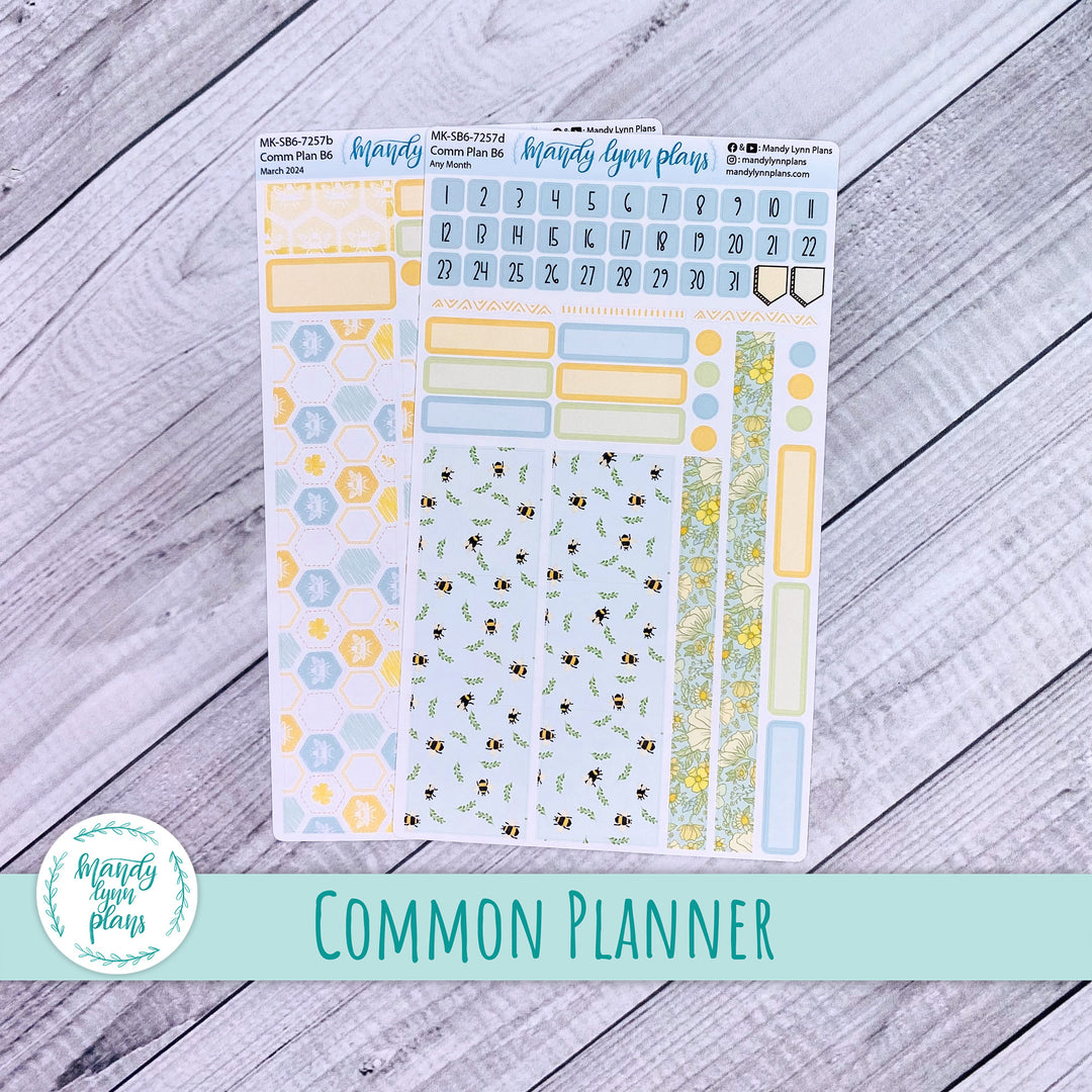 Any Month Common Planner Monthly Kit || Buzzing Garden || 257