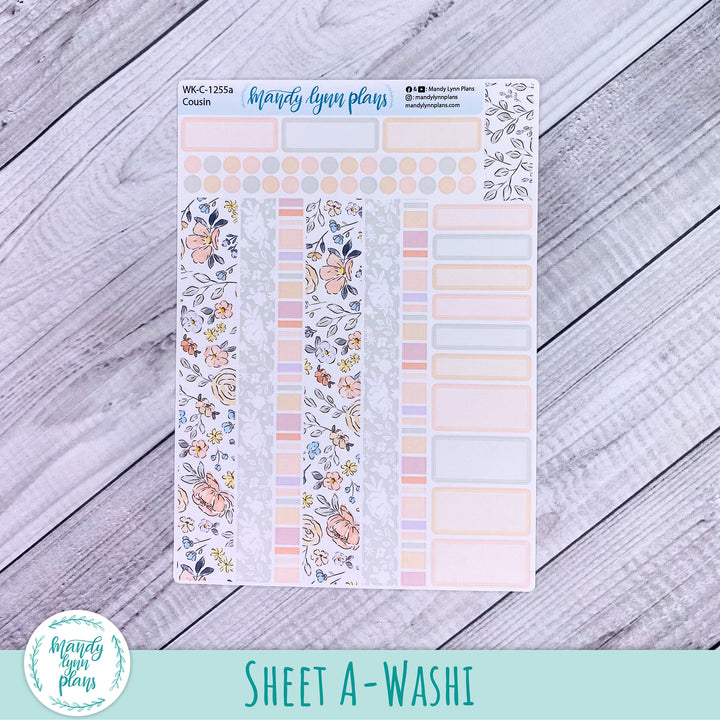 Hobonichi Cousin Weekly Kit || Spring Floral || WK-C-1255