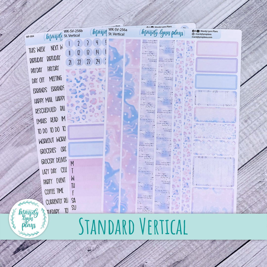 Standard Vertical Weekly Kit || Pink and Purple Dreams || WK-SV-256