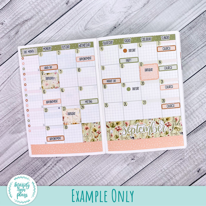 Hobonichi A6 September 2025 Monthly Kit || Sweet September || MK-A6T-3329