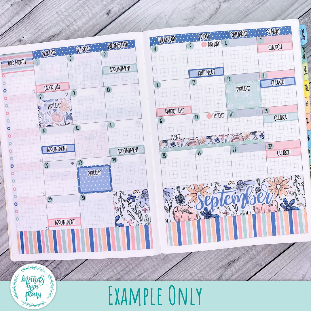 Hobonichi Cousin September 2025 Monthly || Sweet September || MK-C-1329